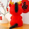 2026 Red Lucky Chinese Horse Mascot Cartoon Horse Plush Doll Zodiac Horse Toy  Home Decoration