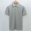 Хлопковая рубашка поло без воротника, мужская футболка с короткими рукавами, однотонная мужская рубашка поло из хлопка Синьцзян