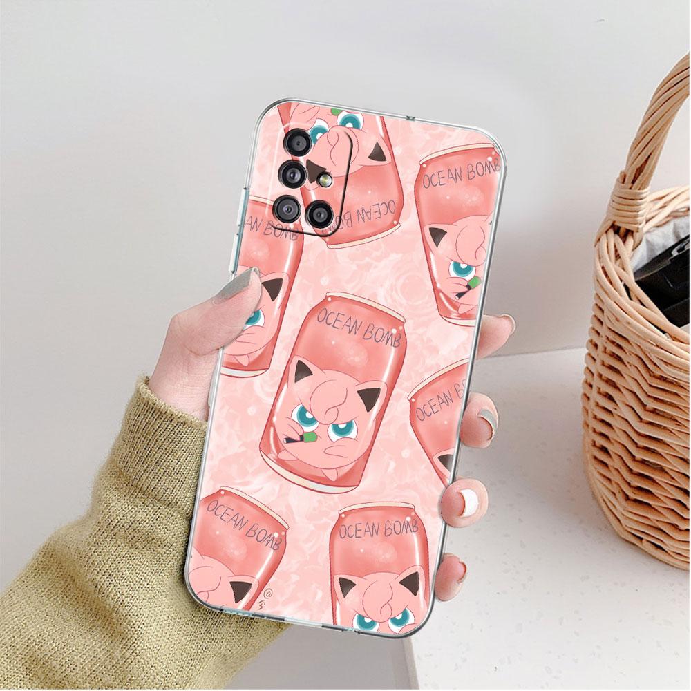 Аниме Прозрачный чехол Покемон для Samsung Galaxy A52 A12 A51 A32 A21s A71 A32 A22 50 A70 A31 A72 5G Чехол для телефона