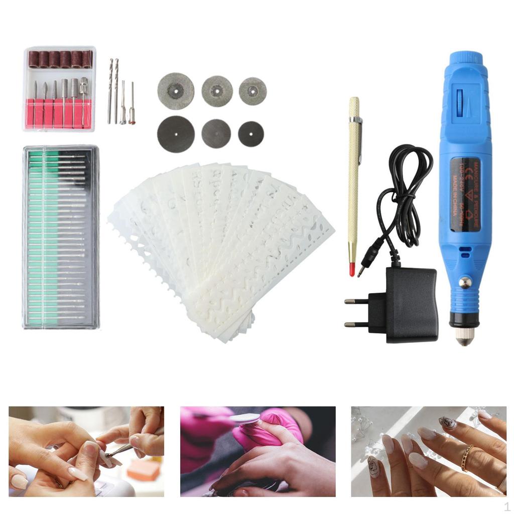 Электрическая маленькая гравировальная ручка для художественной полировки, насадки, гравер, травление, гравировка, белая