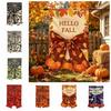 Creative Halloween Garden Flag Cloth Fall Garden Flag Multipurpose Autumn Harvest Flag  Home Decor