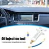 Car A/C Oil Dye Injector with R-134A Low Side Quick Coupler Adapter 1/4 SAE 30ml Manual Oiler Injection AC Repair Tools