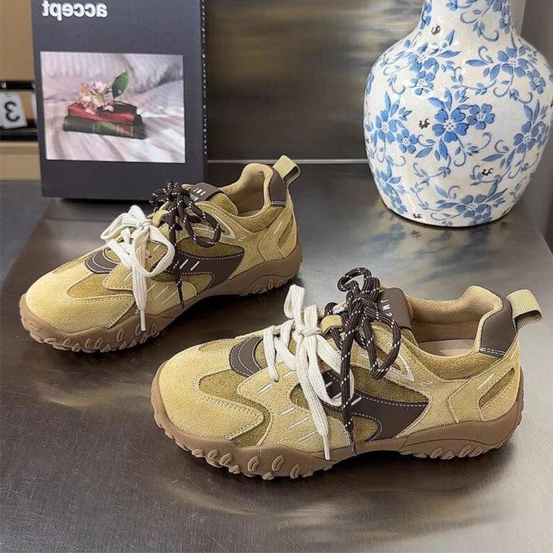 Внутренние увеличивающие рост толстоподошвенные универсальные модные повседневные спортивные папины кроссовки женские весенне-осенние новые нишевые ретро нравственные тренировочные туфли