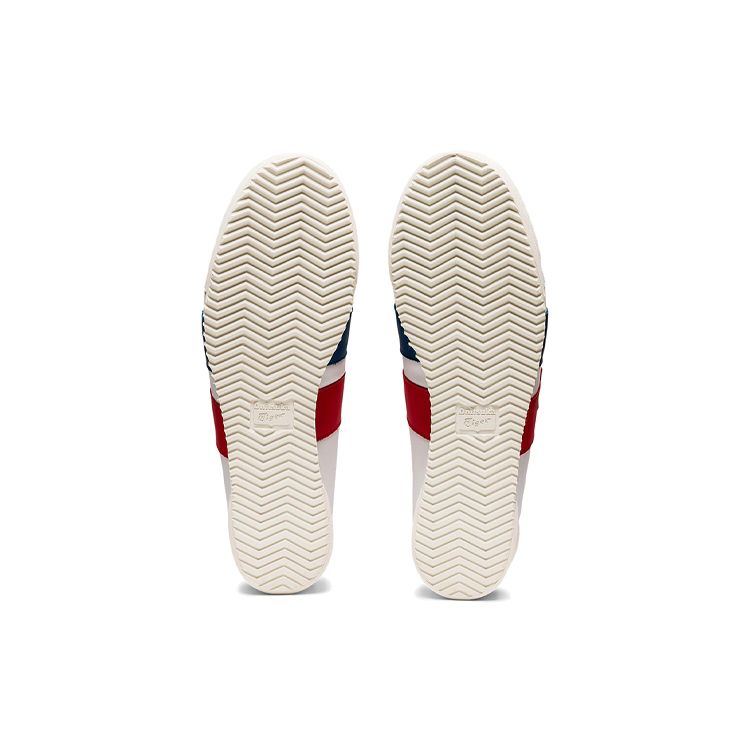 ONITSUKA TIGER Мужские кроссовки Mexico 66 SD PF Белые с классическим красным, низкие, на липучке 1183B671-101