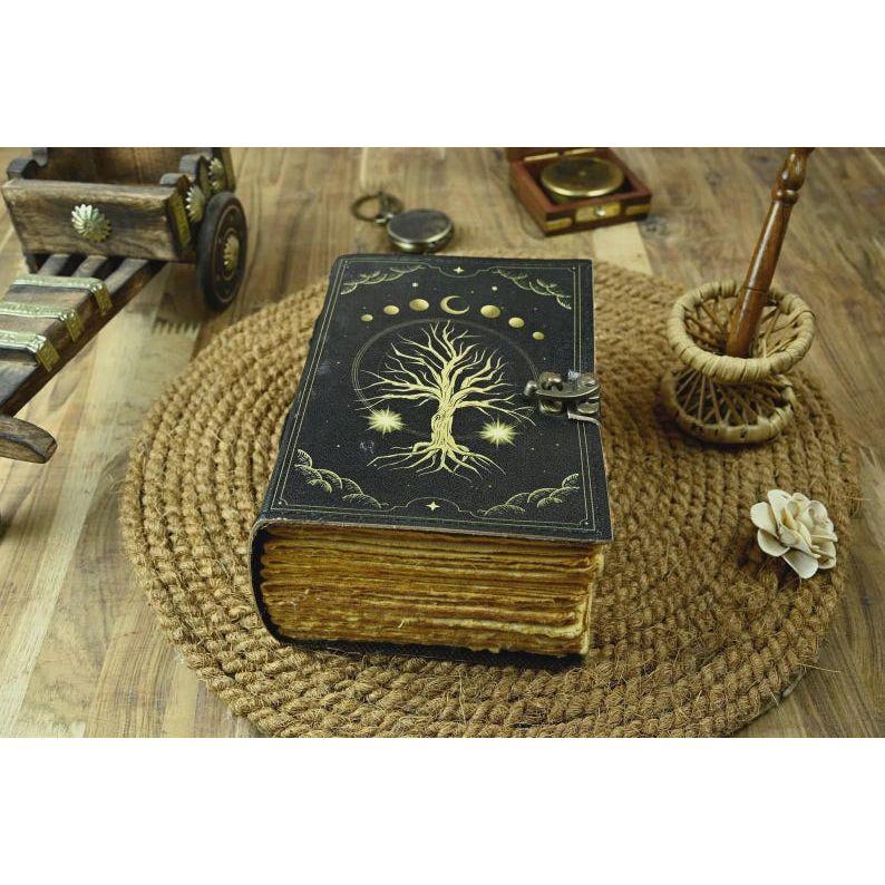 Кожаный журнал-гримуар «Древо жизни»: Небесная Книга Заклинаний