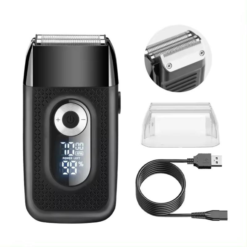 2 In 1 Rechargeable Men Shaver Hair Trimmer Hair Clippers Electric Razor Beard Shaver Hair Cutting Machine for Men Reciprocating Shaver