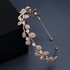 Zinc Zinc Alloy Material Bridal Headwear Rhinestone Crystal Bride Headband Tiara Headpiece  Bridal Dress