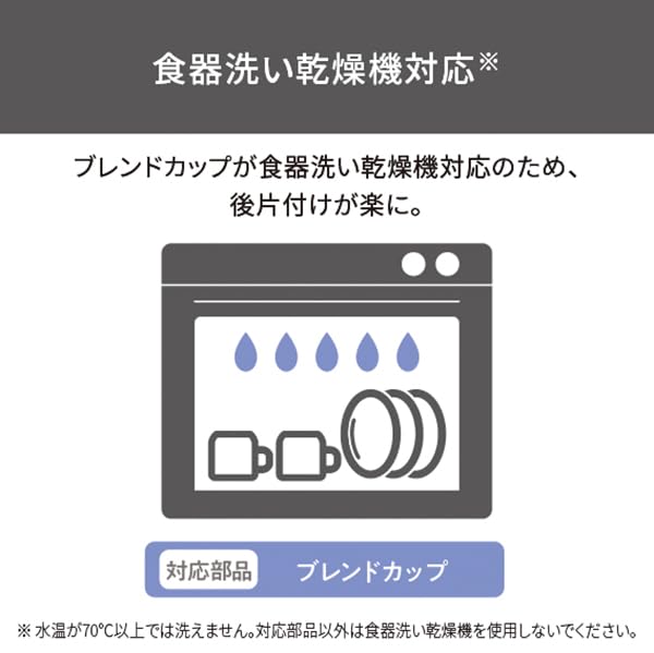 TESCOM Hand Hand Mixer Dishwasher Easy Recipe Book Baby Genuine Product Blender, <Crush/Mix> Safe, Plug, Included, Food, Metal, TBL10A-W