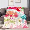fashion art Preppy Tropical Christmas Flannel soft warm plush blanket sofa living room pet hogar bedroom gift home Car portable