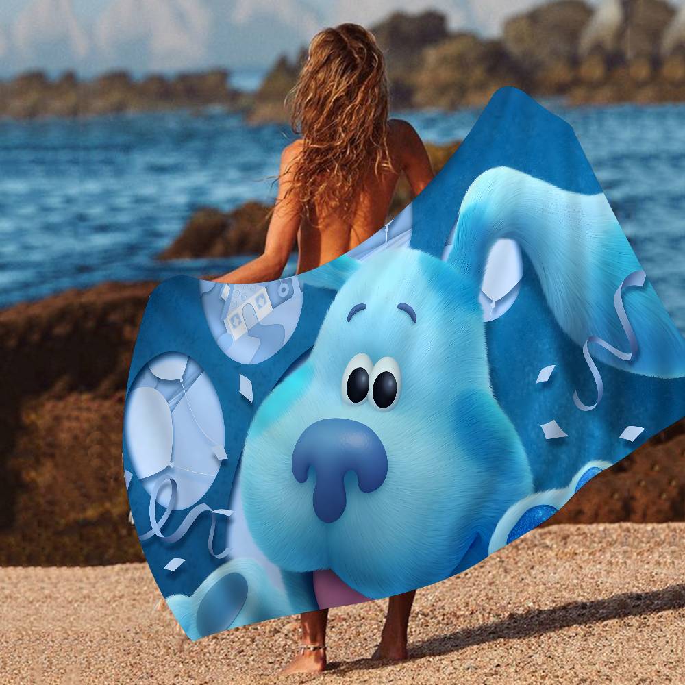 Blue Clues Big Microfiber Beach Towels Quick Dry Towel Sand Beach Towels Pool Towel for Travel Swim Pool Yoga