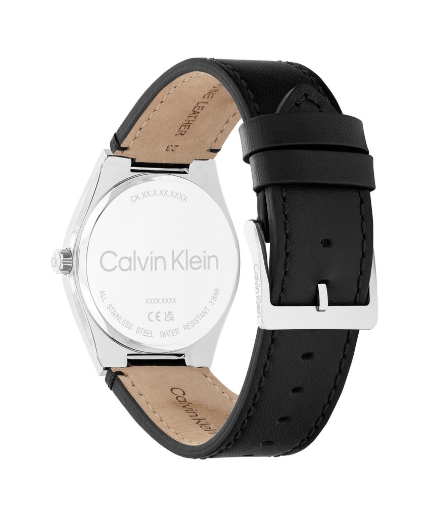 MOTION Черная Кожа 25200524 [Calvin Klein][Оригинал] Мужские Часы, Циферблат, Ремешок,