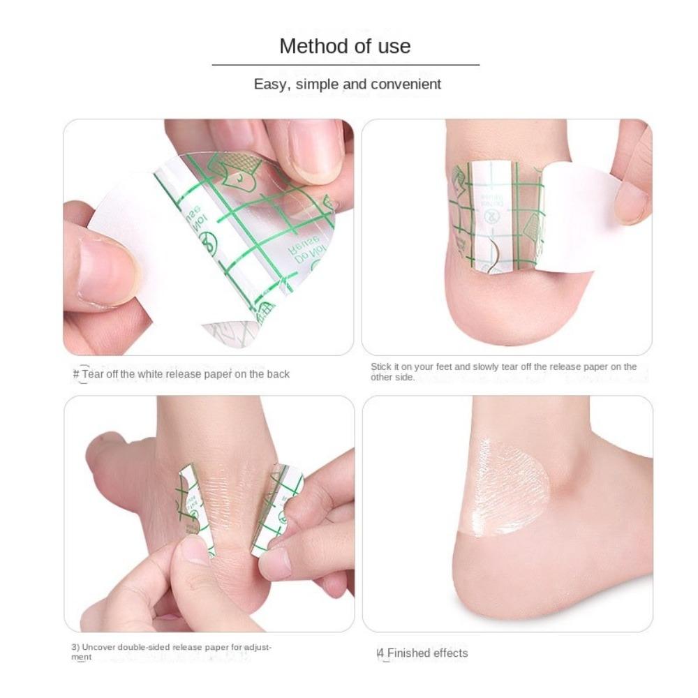 Ultra-thin Film Self-Adhesive Heel Sticker Transparent Anti-wear Foot Pad  Foot Care