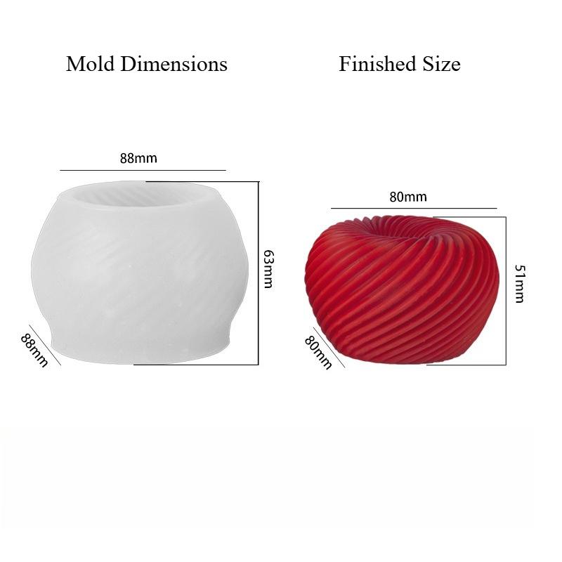 Силиконовая спиральная форма для яблочного муссового торта, шоколадного десерта, рождественская, для китайского фестиваля