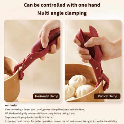 Силиконовый зажим для кухни, устойчивый к ожогам, тарелка, миска, тарелка, держатель для кастрюли, устойчивый к ожогам, зажим для подъема кухонных принадлежностей, гаджет