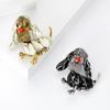 Модная эмалевая масляная брошь в виде длинноухой собаки, булавка в виде животного, женское платье, костюм, аксессуары, корсаж