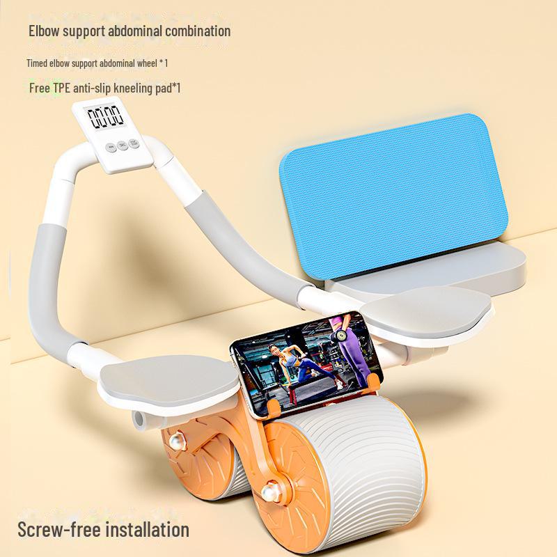 Automatic Rebound Abdominal Wheel Roller for Home Fitness