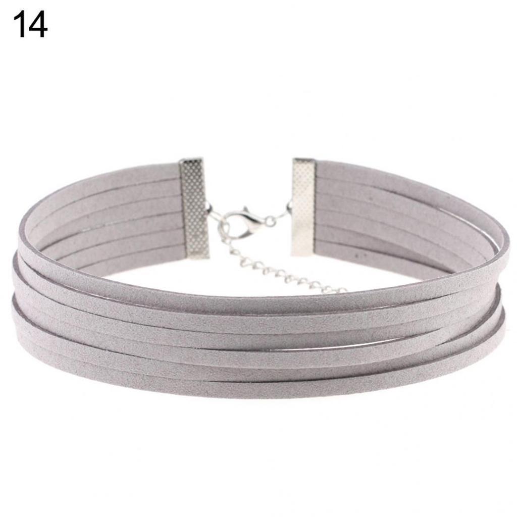 Готический многослойный чокер с застежкой-карабином, готическое женское ожерелье для вечеринок, клубов и пабов ADM