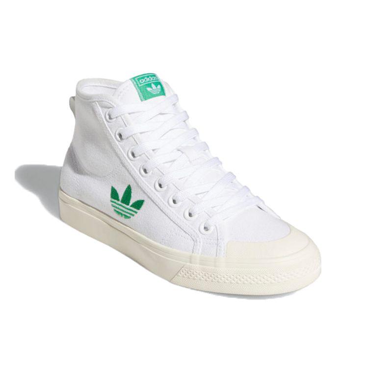 adidas Originals Nizza Canvas Дышащие Высокие Кеды Кроссовки Женские Q46383