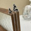 RUI RUI YU Asymmetrical Black Butterfly Wing Earrings Women's New Fashion Earrings Popular Design Tassel Jewelry