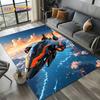 Мультяшный 3D Космический Самолет Спитфайр Истребитель ВВС Ковер Коврик для Гостиной Спальни Украшение Дивана, Нескользящий Напольный Коврик