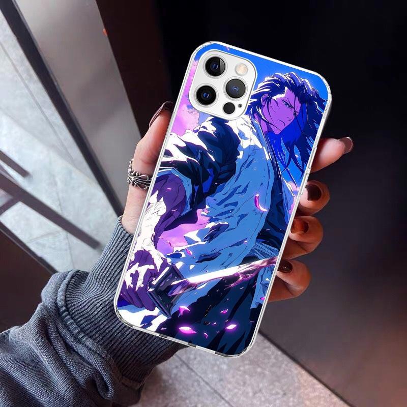 Чехол для телефона Bleach Кучики Бьякуя для iPhone 17 Air 11 13 Mini 14 15 Plus 16 12 Pro Max 16E SE 7 8 с рисунком, мягкая задняя крышка из ТПУ