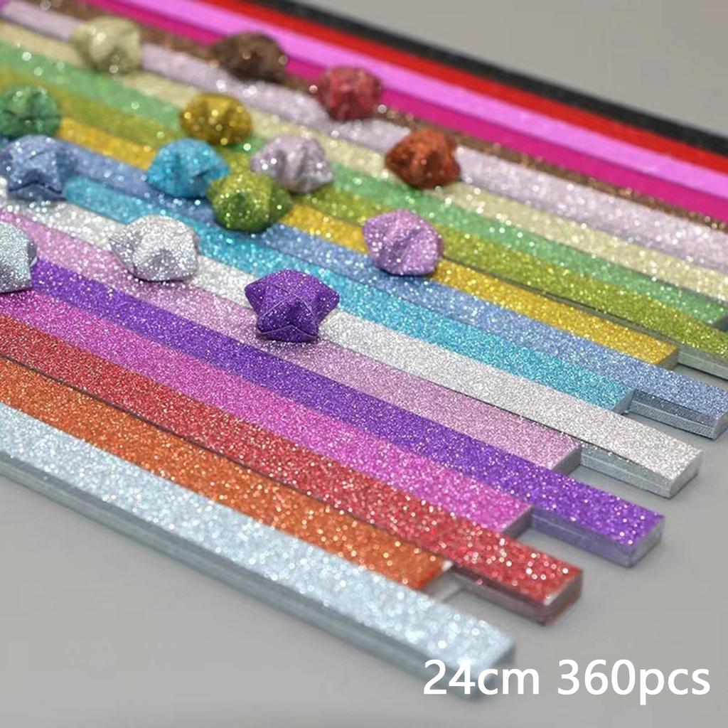Handmade Paper Origami Folding Paper Strips Lucky Stars Diy Handmade Arts Multicolor Strip For Women Craft Decor Accessories