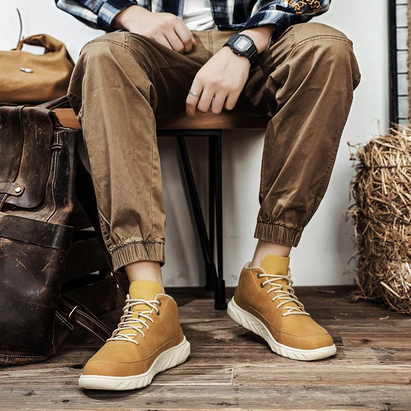 Autumn New Shoes for Men Genuine Leather Casual Shoes Fashion Flat Sport Shoes Street Cool Sneaker