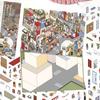 Мультяшная миниатюрная сцена «Угол улицы» 3D наклейки для ландшафтного дизайна Наклейки для самостоятельного создания сцены Наращивание и наклеивание Наклейки из ПЭТ для личного дневника