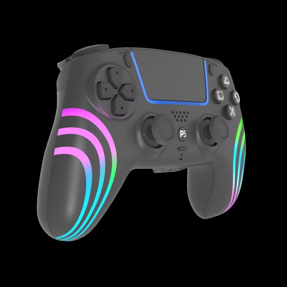 Для PS5 Bluetooth игровой контроллер Холл Джойстик Датчик движения Вибрация Беспроводной контроллер с RGB цветным световым эффектом