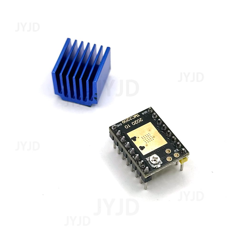 TMC2209 С Радиатором Драйвер Шагового Двигателя StepStick Детали 3D-Принтера 2.5А 256 Делений Тихая Печать