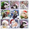 50x50cm Full Square/Round Drill 5D DIY Diamond Painting "Cat Animal Christmas" 3D Embroidery Cross Stitch 5D Home Decor Gift