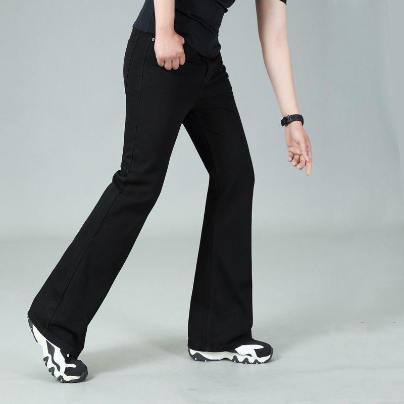 Джинсы мужские Мужские джинсы средней посадки Sim-Fit Flared Джинсы черные