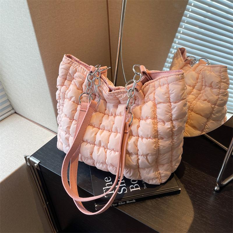Сумки через плечо кроссбоди с клетчатым узором, хлопковые сумки, женские сумки-тоут большой вместимости, стеганые сумки-шопперы для женщин с мягкой подкладкой KTY