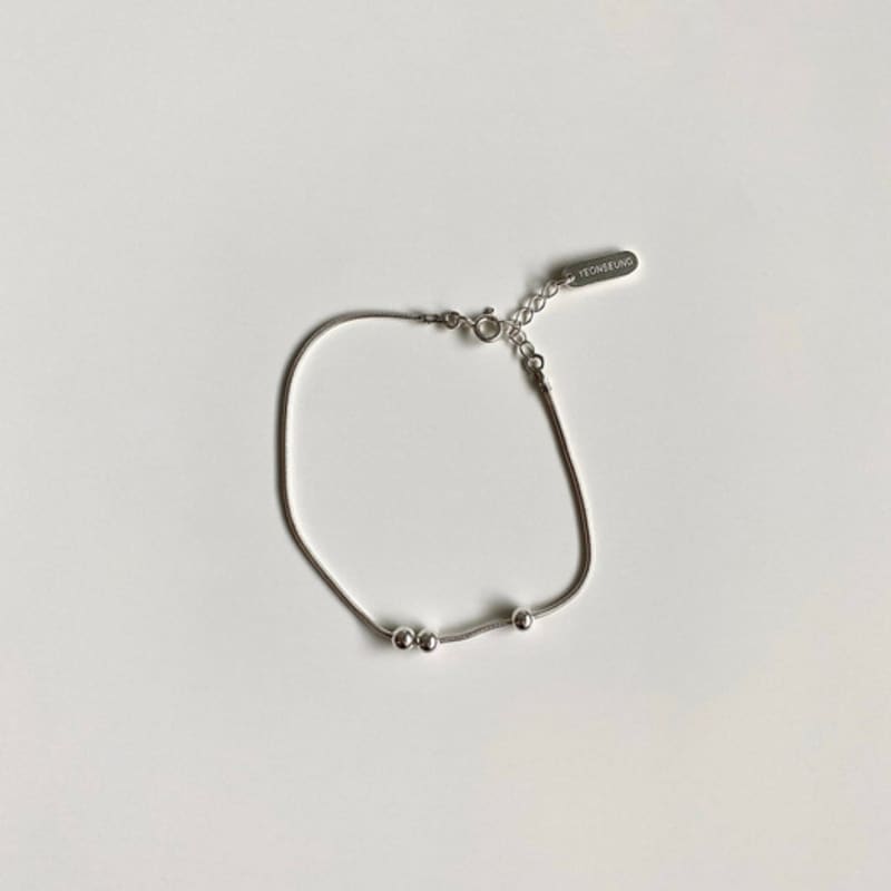 YEONSEUNG Серебряный браслет с шариками