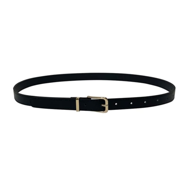 PLUNASTUDIO Classic Basic Slim Ремень-лестница_Черный