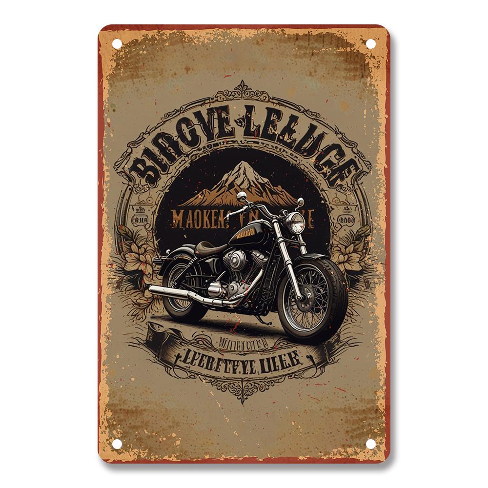 Vintage  Motorcycle  Metal Tin Signs Poster Plate Wall Decor for Home Bars Garage Cafe Clubs Retro Posters Plaque