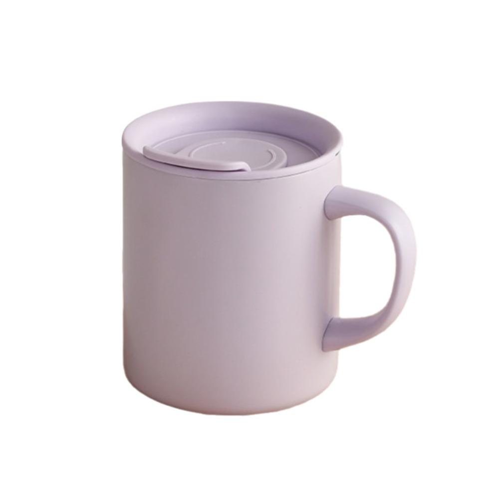 Rotating Dust Cover Insulated Coffee Mug 300 ML Milk Cup Minimalist Thermos Cup  Study