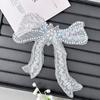 White Three-Dimensional Pearl Embellished Mesh Sequined Lace Butterfly Cloth Sticker Versatile Clothing Bag Accessories Decoration
