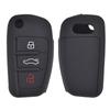 3 Button Silicone Car Remote Key Fob Shell Cover Case For A1 S1 A3 S3 A4 A6 RS6 TT Q3 Q7 2005 2006 2007 2008 2009 - 2013