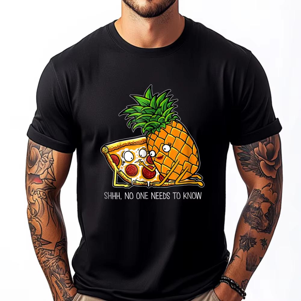 2026 New Pineapple Pizza Funny Pepperoni Pizzas Graphic Tshirt Men Women Humor Vintage Novelty Tshirts Mens Tee