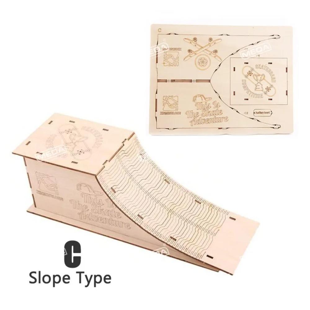 Wooden Finger Skateparks Kits Fingerboards Display Rack Metal Alloy Bridge Plastic Finger Boarding Fingertip Toys Digital Deck