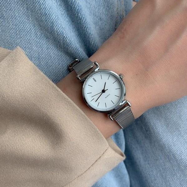 Женские металлические наручные часы Someday Mesh с чехлом Blue City Daily, популярные корейские часы