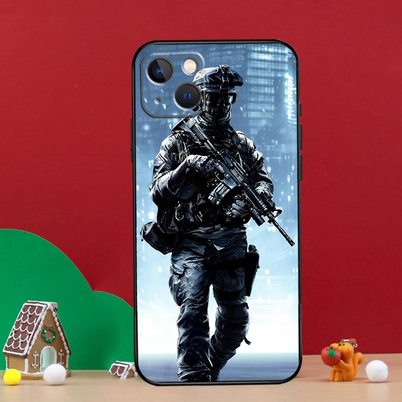 Tactical Swat Gear Pattern Case For iPhone 15 12 14 Pro Max 11 13 Mini Plus XR X XS Max Phone Back Cover