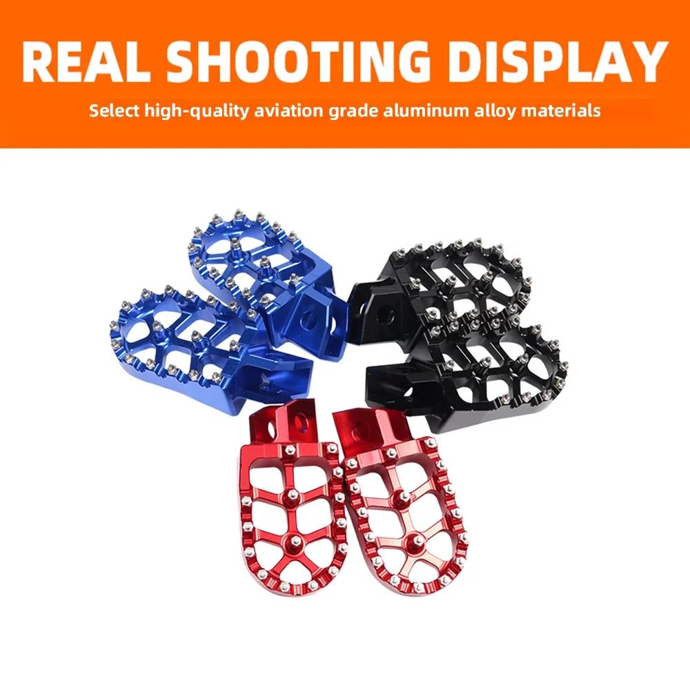 For YAMAHA WR200 WR250 1990-1997 WR500 1987-1993 Motorcycle New Foot Pegs Aluminum Alloy Footrest Footpegs Durable Upgrade Parts