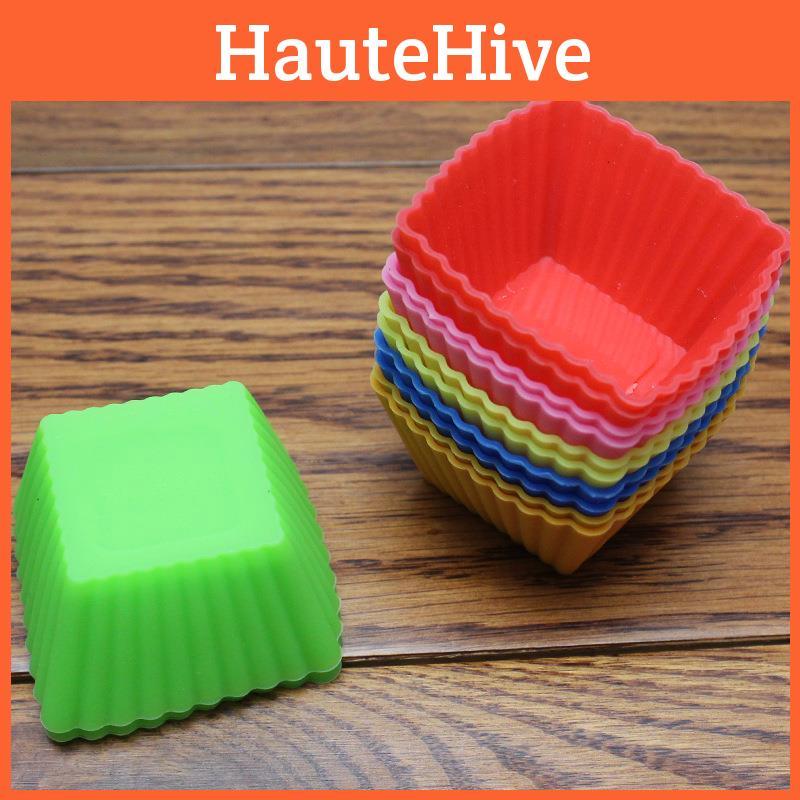 Яркие и прочные силиконовые квадратные формы для кексов для веселых приключений в выпечке
