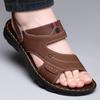New Arrival Hot Sale Men's Sandals Non-slip Genuine Leather Sandals Soft Slippers Flat For Mens Casual Shoes Sandalias MSA581