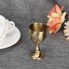 Flower Embossed Vintage Wine Cup Metal Chalice Cup Goblets & Chalices Communion Cups  Church Use
