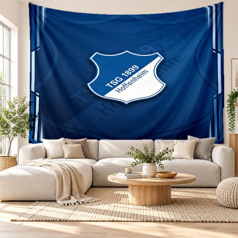 TSG Hoffenheim FC Wall Tapestry, Soft Fabric Wall Hanging, Decorative Backdrop For Bedroom Home Wall Art