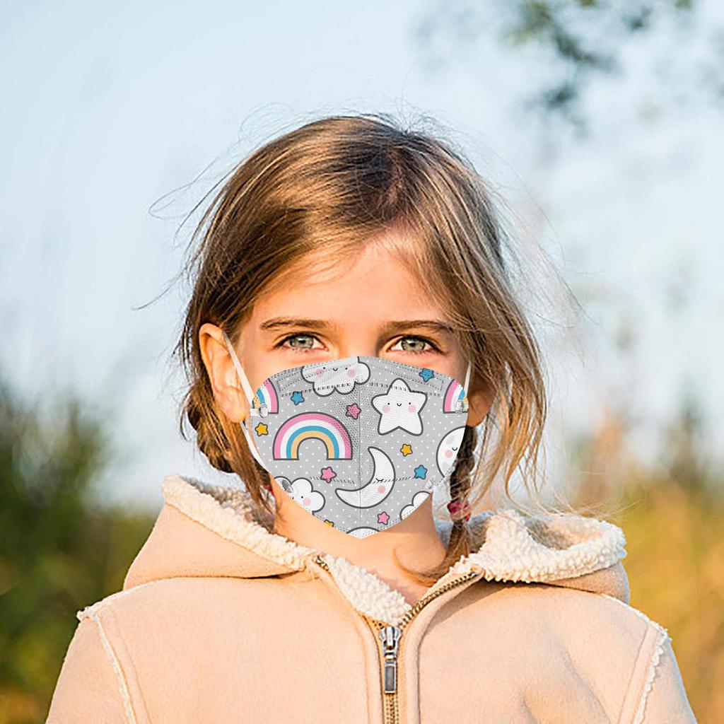 50 шт. Детская маска для лица с принтом для защиты на улице