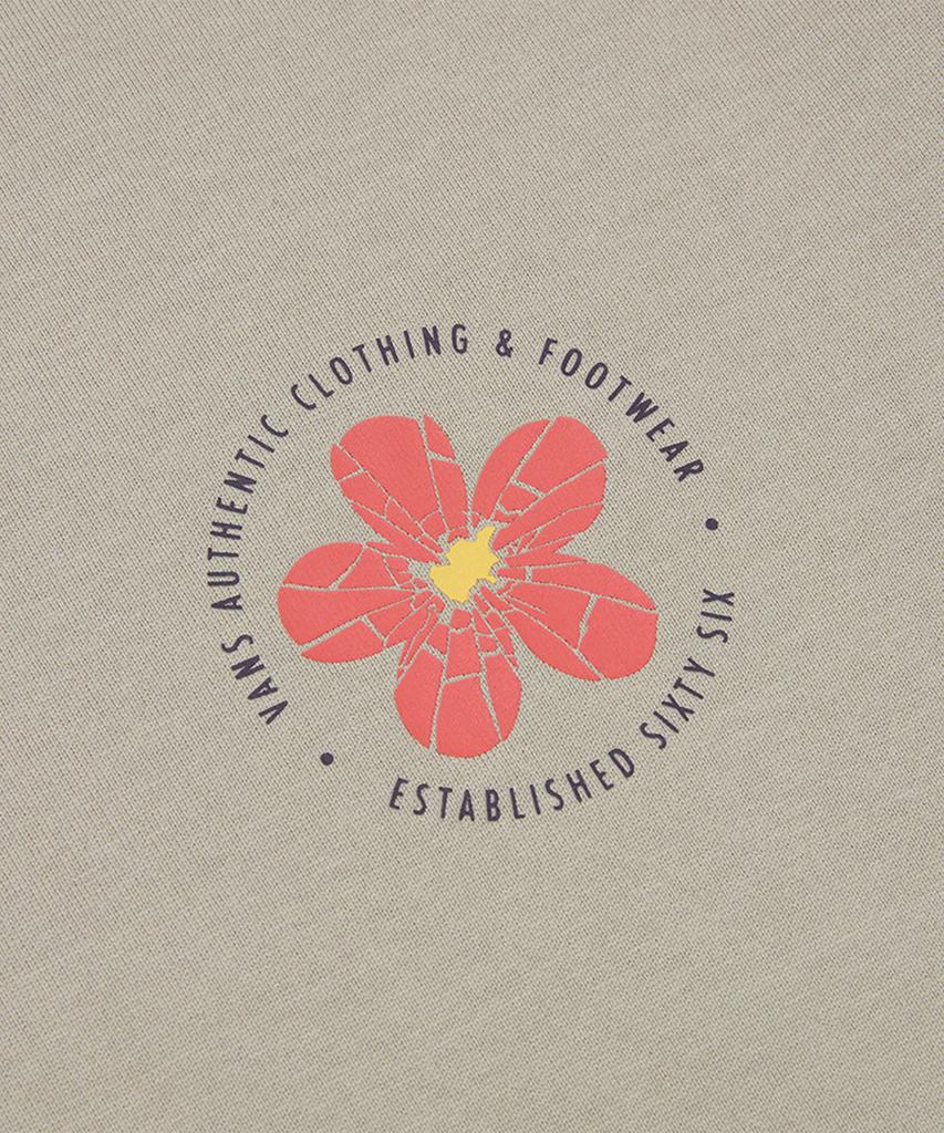VANS New Flower Logo Short Sleeve Tee - London Fog / Vn000Nnrzuj1